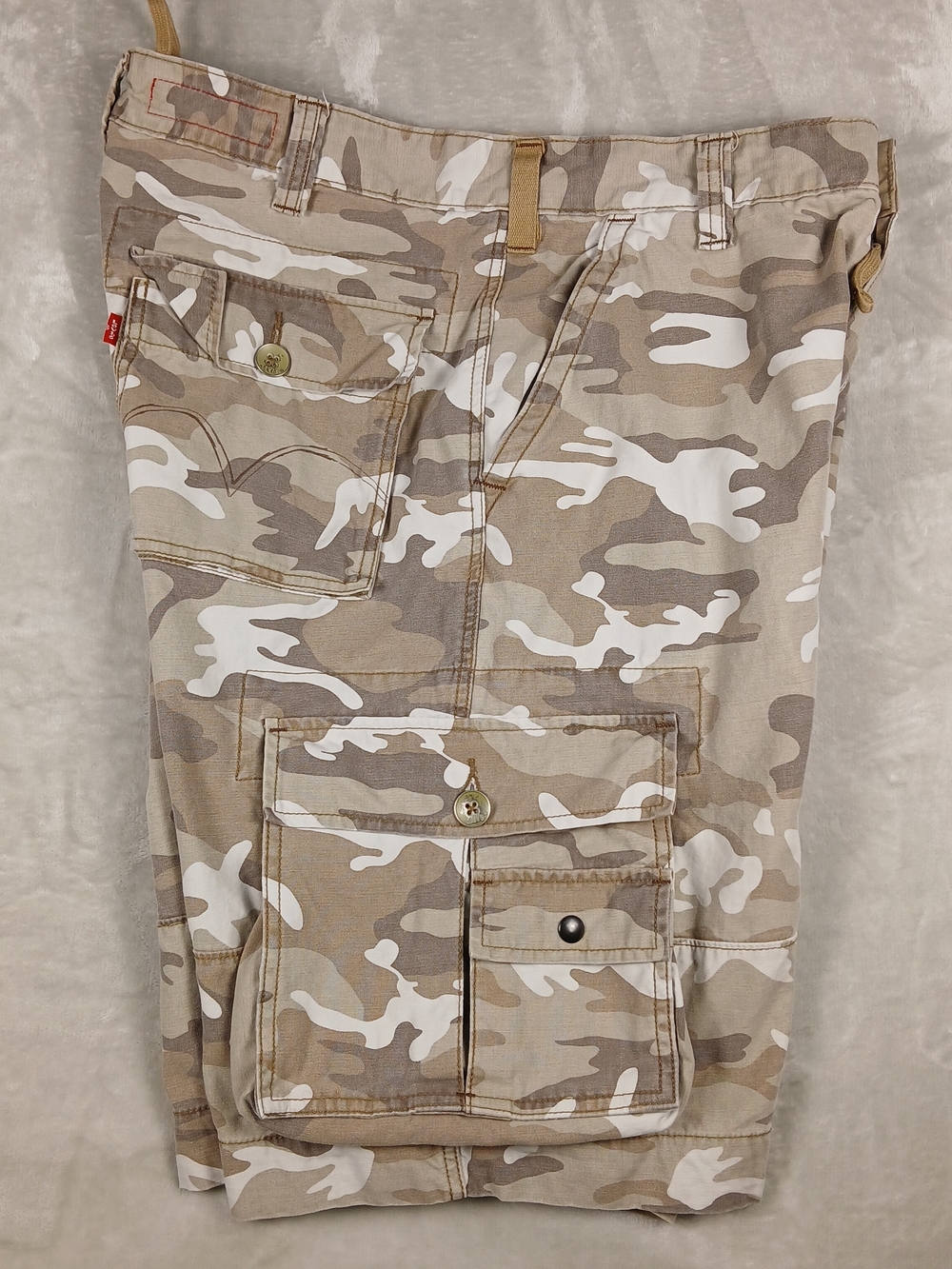 Levi's Camo Cargo Shorts 36 Men's Desert Camouflage